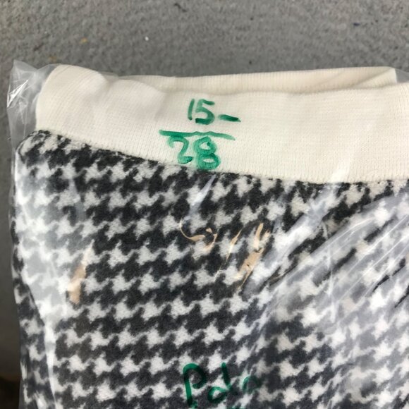 Polo Denim and Supply Women's Houndstooth Check Fleece String Banding XS - Picture 9 of 10